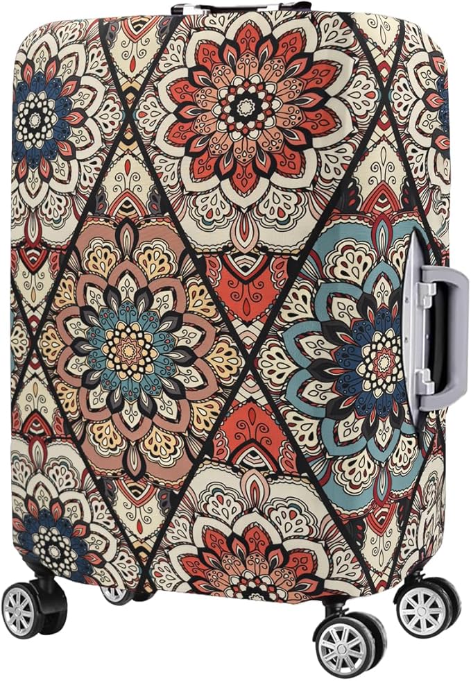 Travel Trolley Case Cover Protector Suitcase Cover 19"-20" Trolley case Luggage Storage Covers for Men Women, Retro
