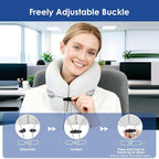 jiaao Travel Pillow Memory Foam Neck Support, Advanced Memory Foam Neck Pillow for Airplanes, Cars & Trains