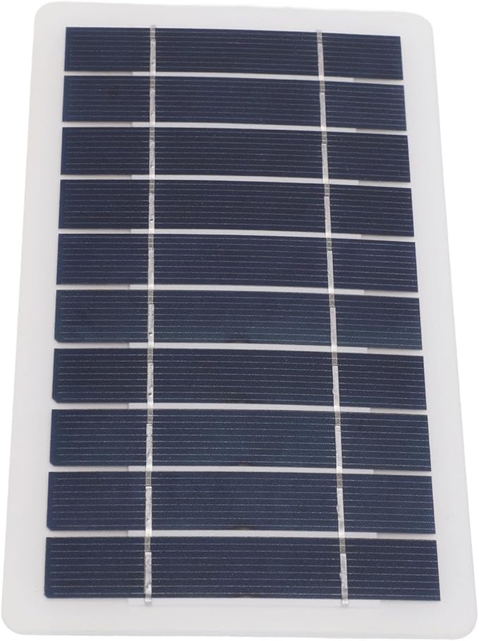 5W Solar Panel for Phone Radio, Solar Panel Charger for Micro USB & USB C Port, 5W USB Solar Panel for Small Devices, Without Power Storage Function