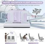 coofay Travel Backpack Carry on Flight Approved Mochila De Viaje Personal Item Travel Bag Large Backpack for Travel Backpacks for Men Women Carry on Backpack for Airplanes 18x14x8 Inches Travel Bag