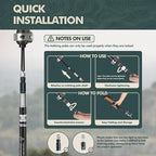 GPTCAMP Walking Sticks,Trekking Poles Collapsible Hiking Poles,Lightweight Folding Travel Walking Pole for Men Women,2pc Adjustable Hiking Stick with EVA Foam Grips for Backpacking