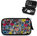 Love Heart Print Electronic Organizer, Travel Cable Organizer, Portable Waterproof Pouch, Electronic Accessories Storage Case for Cable, Cord, Charger, Phone, Earphone