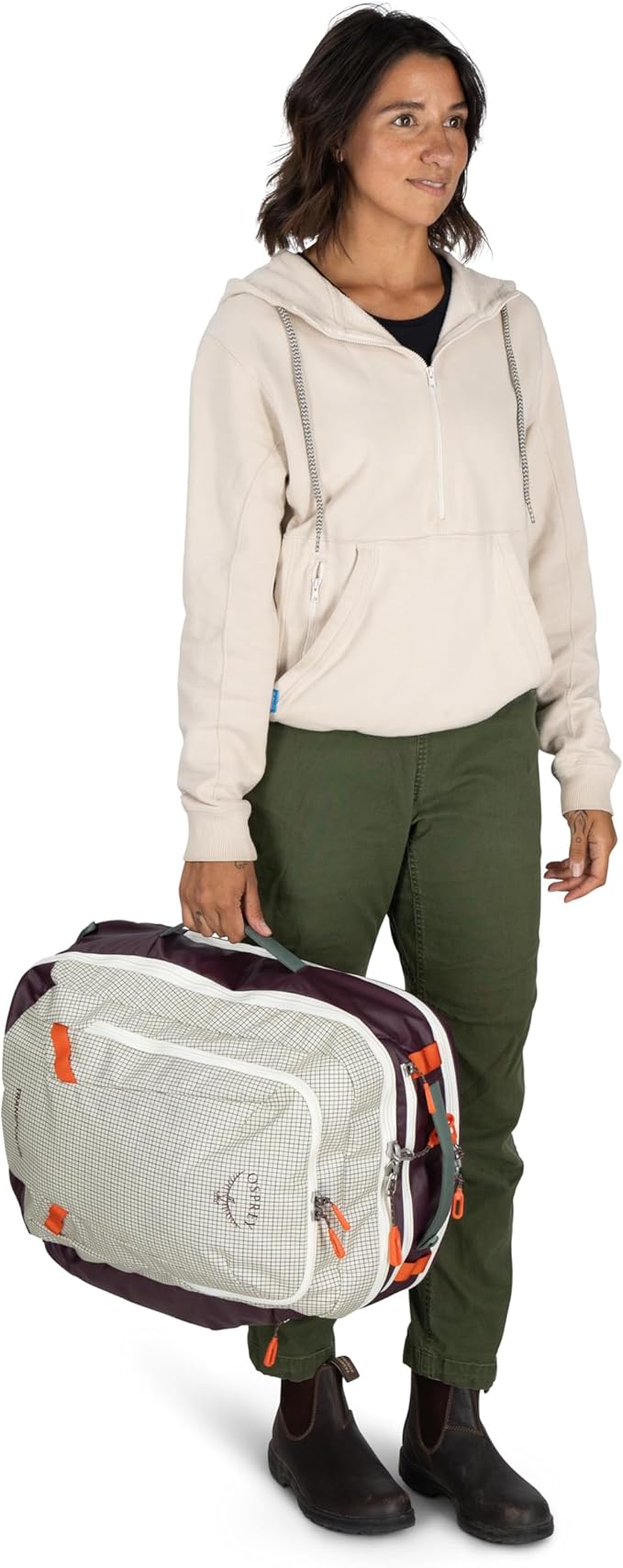 Osprey Transporter 36L Travel Pack - Carry On Backpack with Laptop Sleeve - High Storage Weekender Bag - Mystery White