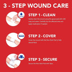 All Health Wound Care Kit & First Aid Supplies, 40 Piece | for Small to Medium Sized Wounds, Professional Use for Car, Home, Camping, Hiking and More