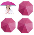3 Pack Umbrella Hat, Sports Head Umbrella Hats for Adult Women, 26" Diameter Folding Waterproof Rainbow Fishing Headwear for Outdoor Party Beach Hiking