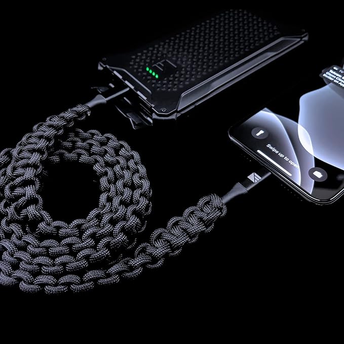 Dark Energy Poseidon Nano | Portable Magsafe Compatible Charger | Lightweight | Dark Energy USB-C 3ft Cable | Fast Charging, Durable Braided Cable and Signature Series Adapter Kit | Charge Anywhere