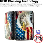 Credit Card Holder Small RFID Blocking Wallet Business Metal Slim Mini Aluminum Hard Case for Women Men