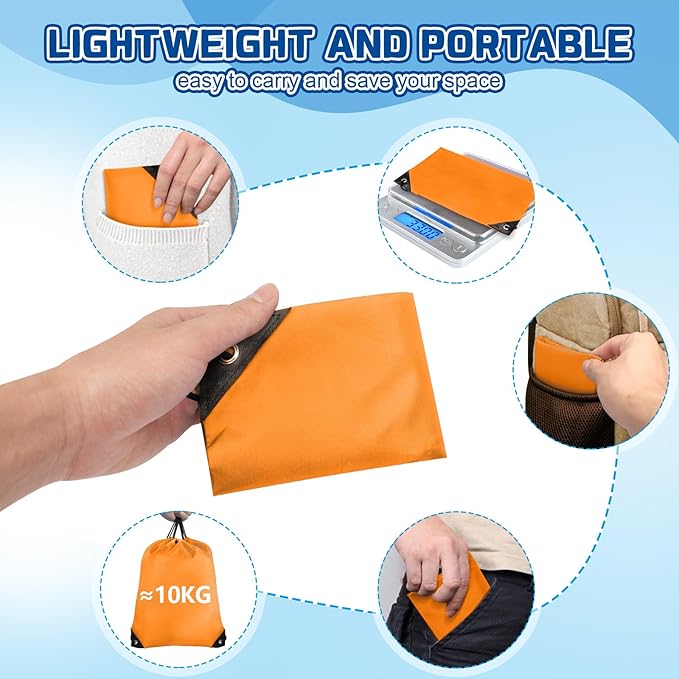 Grneric Drawstring Bags Bulk 14 Pcs Drawstring Backpack Bulk Cinch Bag Sackpack for Men Women Gym (Orange)