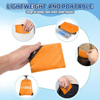 Grneric Drawstring Backpack Bulk 28 PCS Drawstring Bags String Backpack Cinch Bag Sackpack for Men Women Gym (Orange)