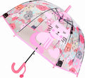 MRTLLOA Kids Clear Bubble Umbrella with an Easy Grip Curved Handle, Safety Transparent Dome Bubble Umbrella for Toddler Boys Girls