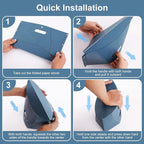 Portable Airplane Foot Rest, 2 Pcs Foldable Foot Rest for Air Travel and Under Desk, Versatile Footrest and Stool for Long Flight, Home and Office