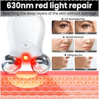 Microcurrent Facial Device,Latest Red Light Technology，Enhances The Ability to Lift The Face and Tighten The Skin，Facial Wrinkle Equipment，Smart Photon Micro-Current Device, Model:EP-300.