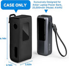 PU Leather Case for Anker 25,000mAh Laptop Power Bank, Protective Travel Case Compatible with Anker Zolo A1695 Power Bank 25K 165W Portable Charger (CASE ONLY)