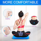 KYSMOTIC Large Gel Seat Cushion for Long Sitting (Large & Thick), Soft & Breathable, Gel Cushion for Wheelchair Reduce Sweat, Chair Cushion for Office Chair (Black Cover)