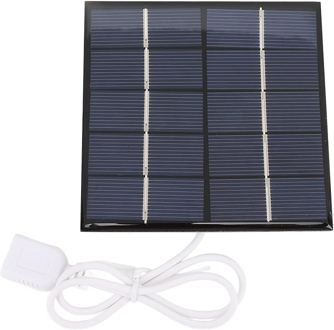 Akozon 1.2W 5V Portable Solar Panel Charger for Phones & 3.7V Batteries – Lightweight Polycrystalline Silicon Power Bank Solution