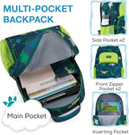 mommore Kids Backpack for Boys Girls 4-8 Kindergarten Elementary School Backpack with Lunch Box - 15” H Fit Folder
