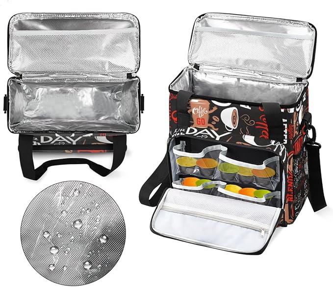 Coffee Maker Carring Bag Travel Storage Tote Bag Compatible with Keurig K-Mini or K-Mini Plus Portable Single Serve Coffee Brewer Case with Pockets for K-cup Pods(Bag Only)