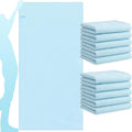 EBOOT 10 Pack Oversized Beach Towel Set Extra Large Pool Towels Microfiber Quick Dry Swim Blanket for Adult Women Men Face Hand Body Bath Travel Pool(Light Blue,31 x 63 Inch,Micro Stripe)