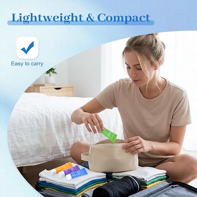 2 Set 4-IN-1 Travel Size Hotel Toiletries Bulk,8 Pack 30ml/1 fl oz Mini Hotel Toiletries with Body Wash,Shampoo,Conditioner,Body Lotion Guest Supplies Bulk for Homeless,Motel,Charity