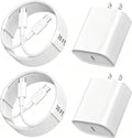 Phone 17 16 15 Charger Fast Charging,10 FT Long Braided USB C Charger Cord with 20W Type C Fast Phone Charging Block forPhone 17/17 Pro/17 Pro max/Air/Phone 16 15 Pro Max Plus, iPad,Android,Gray-White