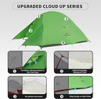 Naturehike Cloud Up Tent, Lightweight Backpacking Tents, Waterproof Ultralight Tent for Camping Hiking Backpacking