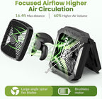 26800mAh Portable Fan Rechargeable with 18W Detachable Solar Panel, Quiet Battery Powered Camping Fan Cordless with LED Lantern,3 Speed,Timer,USB-C,for Bedroom Tent Home Office Desk Hurricane(Black)