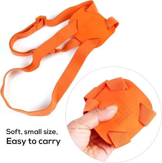 Luggage Straps Bag Bungees for Add a Bag Easy to Travel Suitcase Elastic Strap Belt (Orange, M-Orange)