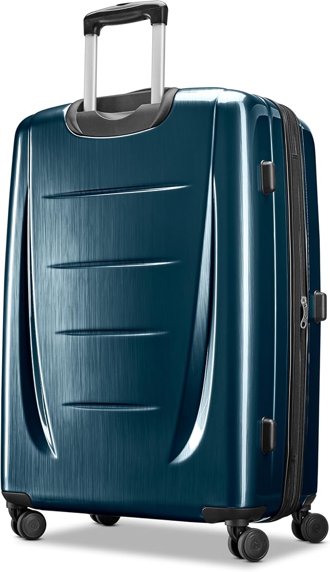Samsonite Winfield 2 Hardside Expandable Luggage with Spinner Wheels, Teal, Checked-Large 28-Inch