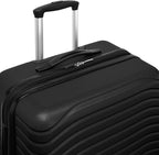Everest Expandable Hardsided Spinner (Black, 3 Piece Set (28", 24", 20"))