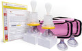 LifeVac Pink Travel Kit 2 Pack - Portable Suction Rescue Device, First Aid Kit for Kids and Adults, Portable Airway Suction Device for Children and Adults
