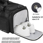 MAXTOP Gym Bag for Women Men Travel Duffle Bag Large Capacity Carry On Weekender Overnight Bag With Shoe Compartment Gym Tote Dry Wet Separation Duffel Bag for Travel