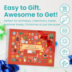 Spending Time with Grandma 500+ Kids Sticker Book by Cupkin Fun Toddler Travel Activity Coloring and Sticker Book, Road Trip Essentials, 12 Coloring Pages & Scenes for Ages 2–8 Years
