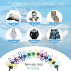 Magnetic Clothesline for Cruise Ship Cabin Approved - Portable Travel Clothes Line,Strong Rubber Coated Non-Scratch Magnets,Travel Clothesline for Cruise Ship Essentials(Updated Stronger Magnets)