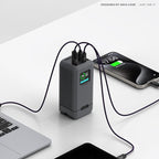 Silicone Case for Anker Prime Power Bank 20,000mAh 200W 1/4-inch nut hole, TF/SM card storage Reserved Only Compatible with Anker 200W Prime Power Bank Protective Cover Dustproof Soft (Gray)