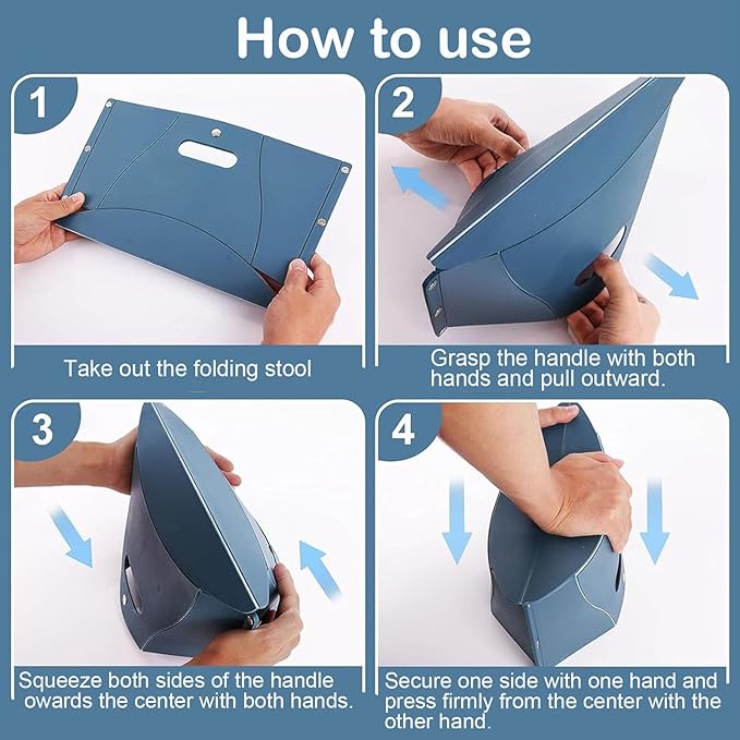 3Pcs Airplane Foot Rest for Long Flight Portable Under Desk Foot Stool Folding Portable Camping Hiking Stool for Long Flights, Cars, Subways, Office, Trains (Red, Blue, Green)