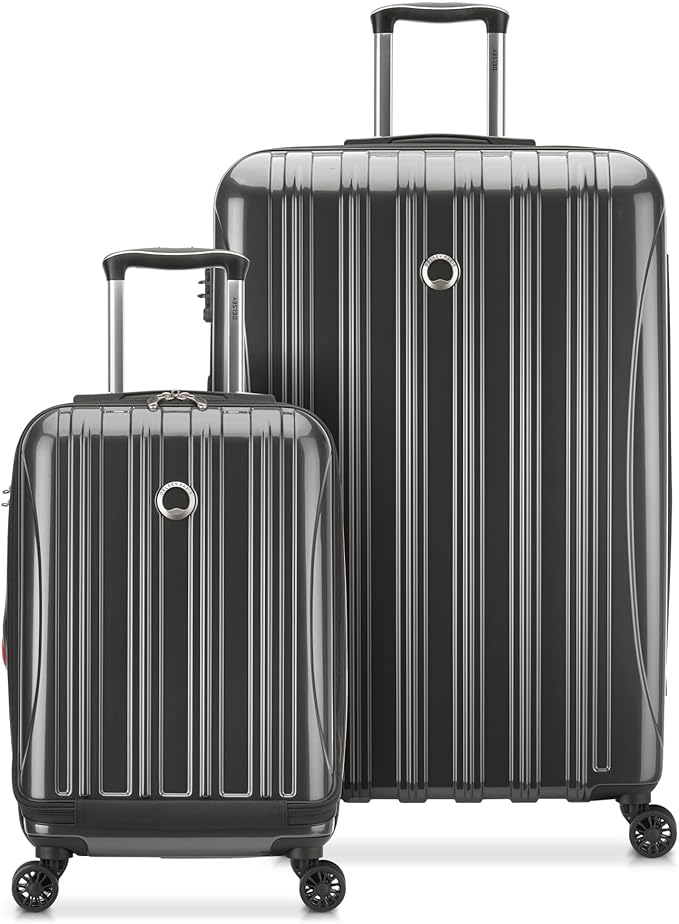 DELSEY PARIS Helium Aero Hardside Expandable Luggage with Spinner Wheels, Brushed Charcoal, 2-Piece Set (19/28)