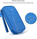 CAAORDKSO Travel Cord Organizer - Electronics Organizer Case, Cable Organizer Bag Pouch Waterproof Portable Accessories Case for Cord, Charger, Phone, Power Bank, Earphone (Blue)