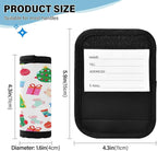 2 Pack Christmas Pattern Luggage Handle Wrap, Detachable Luggage Tag, Neoprene Suitcase Wrap with Comfort Grip & Bright Identifier for Suitcase, Travel Bag, Sports Bag