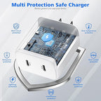 iPhone Charger Fast Charging,[Apple MFi Certified] 45W Dual Quick Apple Charger 2Pack 6FT Type C Block USB C to C Cable for iPhone 17E/17 ProMax/Air/17 Pro/16 Pro Max/16Pro/16E/15 ProMax/Plus,iPad Pro