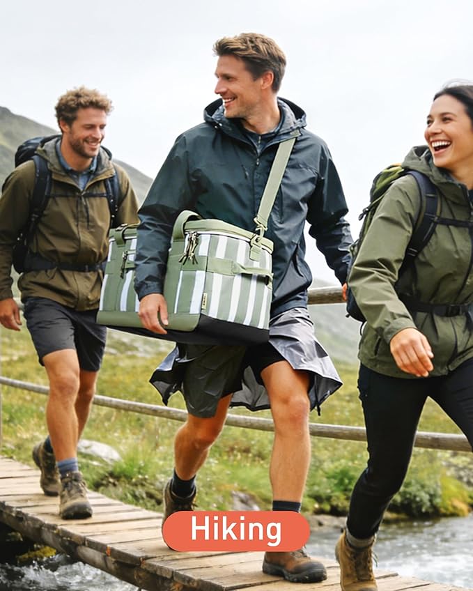 TOURIT Soft Sided Cooler Bag Insulated 30/48/60 Cans, Large Collapsible & Leakproof Ice Chest for Picnic, Beach, Camping, Travel
