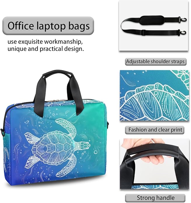 Cute Laptop Shoulder Bag for Women Men, Computer Laptop Bag Laptop Sleeve Case Laptop Satchel Briefcase Carrying Bag QA-1
