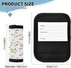 Qilmy Fresh Style Floral Fragments Luggage Handle Wrap 2Pack Luggage Identifiers Tag Comfort Handle Grips Cover for Stroller Suitcase Bag Airplane Travel Accessories1511