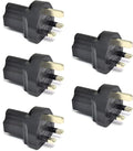 Ceptics UK, UAE, Hong Kong BS-1363 Travel Power Plug Adapter Accepts NEMA 5-15R - ETL Certified - Industrial Grade (IG-7-5PK)
