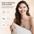Axioms Under-Eye Red Light Therapy Device, 3D Contour Microcurrent Eye Massager for Dark Circles, Puffiness and Fine Lines, Rechargeable Eye Treatment Glasses, Lightweight Design (White)