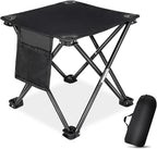 KABOER 2 Pack Folding Camping Stool Portable Outdoor Camping Chair for Fishing BBQ Hiking Gardening Beach Travel with Carry Bag