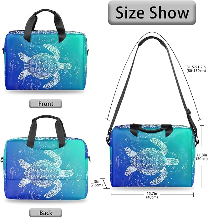 Cute Laptop Shoulder Bag for Women Men, Computer Laptop Bag Laptop Sleeve Case Laptop Satchel Briefcase Carrying Bag QA-1