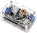 DROK DC Buck Converter Adjustable Voltage Regulator 12V 6V-32V to 1.5-32V 5A, LCD Screen Step Down Converter with USB Port and Protective Case