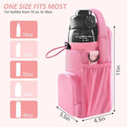 Magnetic Gym Bag for Men and Women, Magnetic Water Bottle Holder for Gym, Small Gym Bag, Gym Gifts for Women and Men (Pink, <40 OZ)