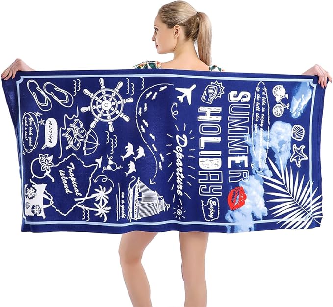 Beach Towel Microfiber Beach Towels Sand Free Quick Dry Lightweight Travel Towels Summer 30×60 inch Beach Towels for Adults Women Men Girls Kids Beach Essentials Accessories