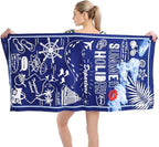 Beach Towel Microfiber Beach Towels Sand Free Quick Dry Lightweight Travel Towels Summer 30×60 inch Beach Towels for Adults Women Men Girls Kids Beach Essentials Accessories